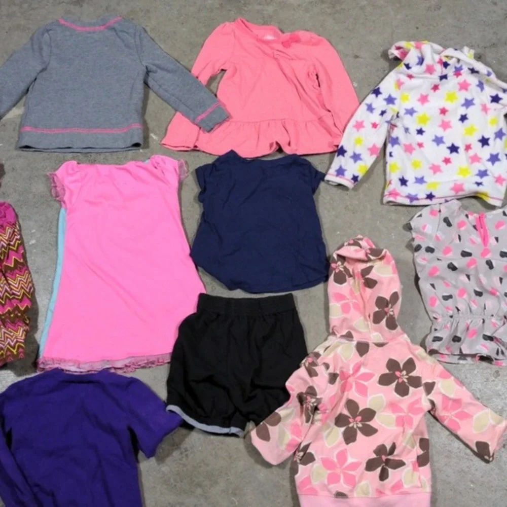 Toddler Girls 3T Clothing Lot 10pc Circo DKNY Peppa Pig Stars Hearts‎ VTG Style